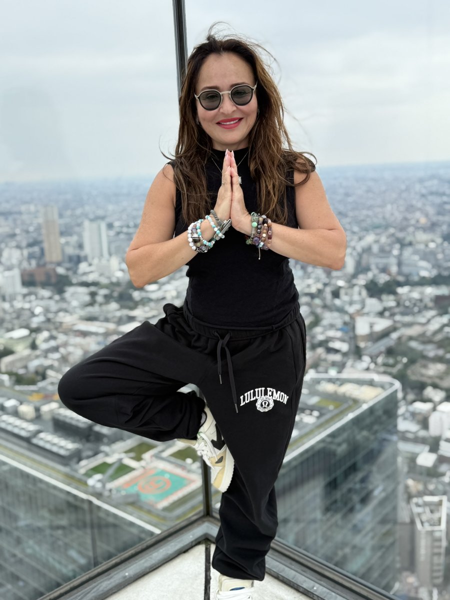 Narmin in tree pose — yoga as somatic support